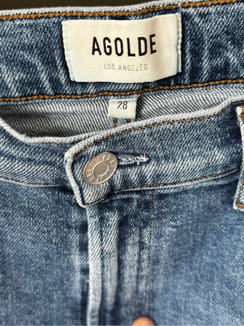 Agolde “Toni” High-Rise distressed Jeans. Size 28 - Picture 3 of 5